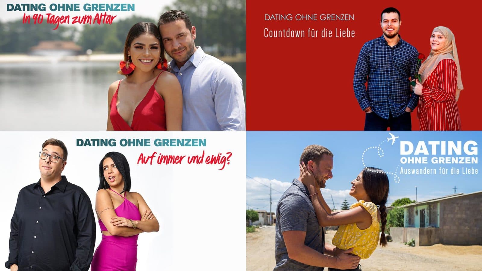 Dating ohne Grenzen: Alle Shows, Paare und die richtige Reihenfolge