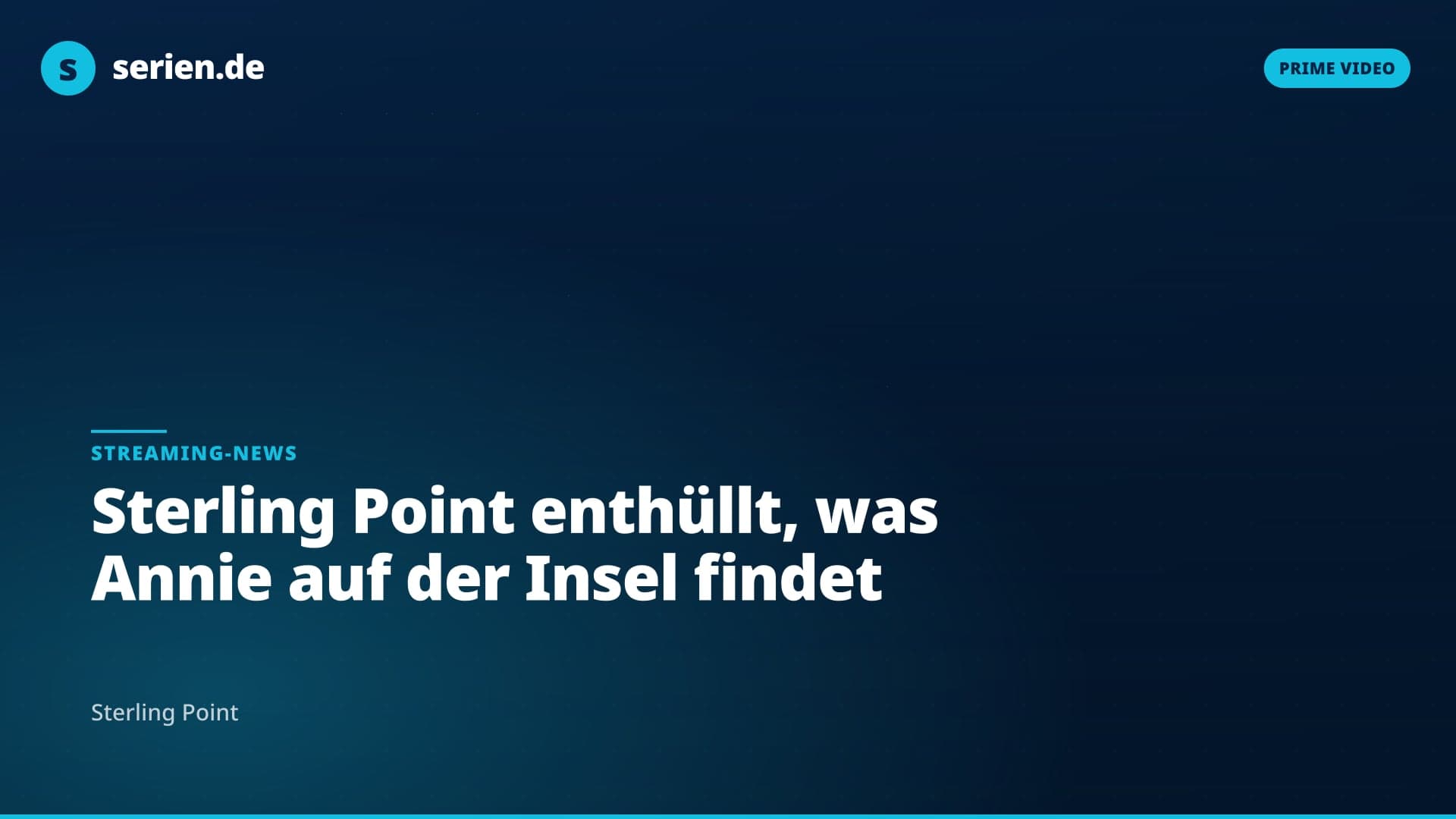 Sterling Point enthüllt, was Annie auf der Insel findet