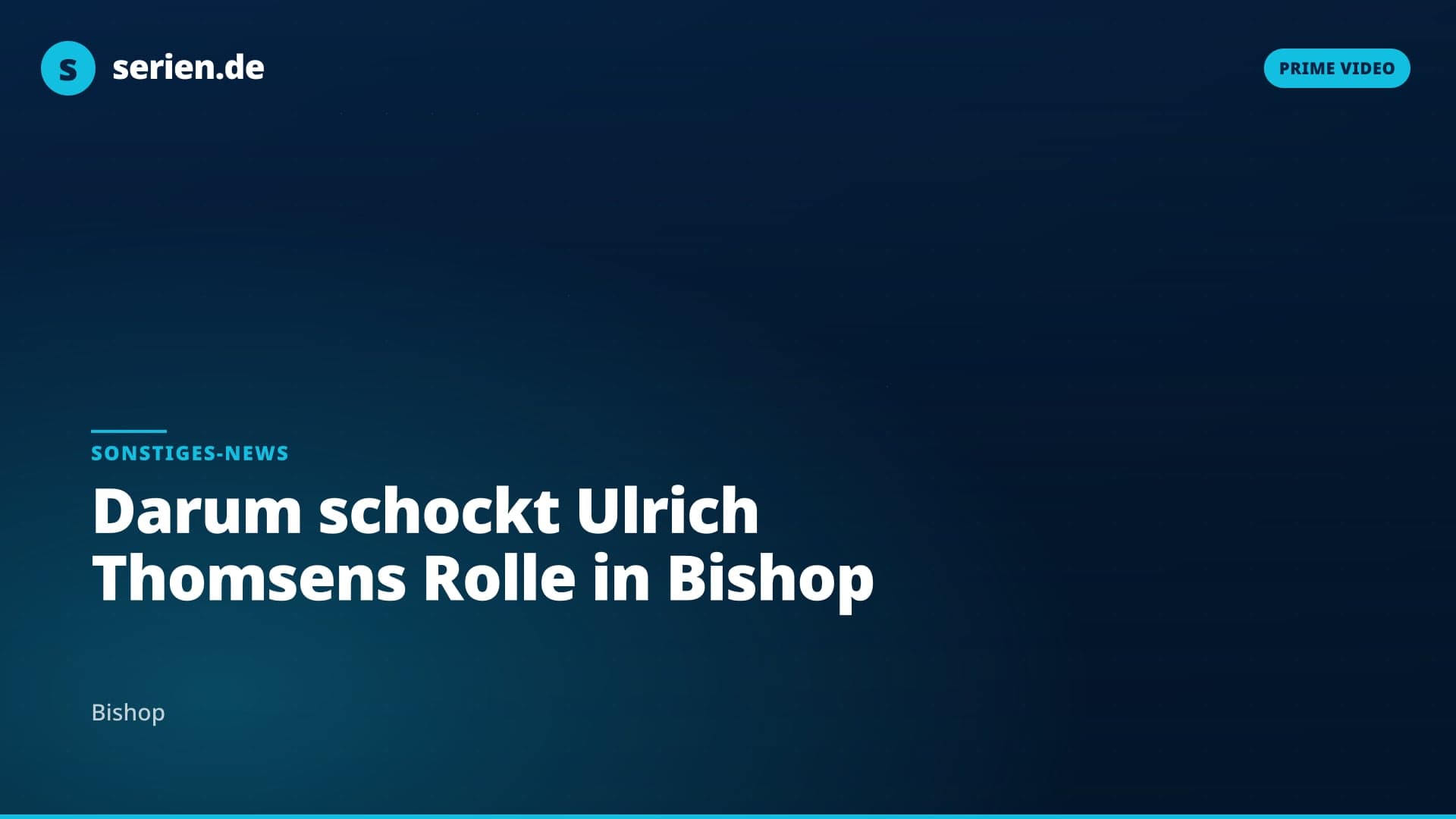 Darum schockt Ulrich Thomsens Rolle in Bishop