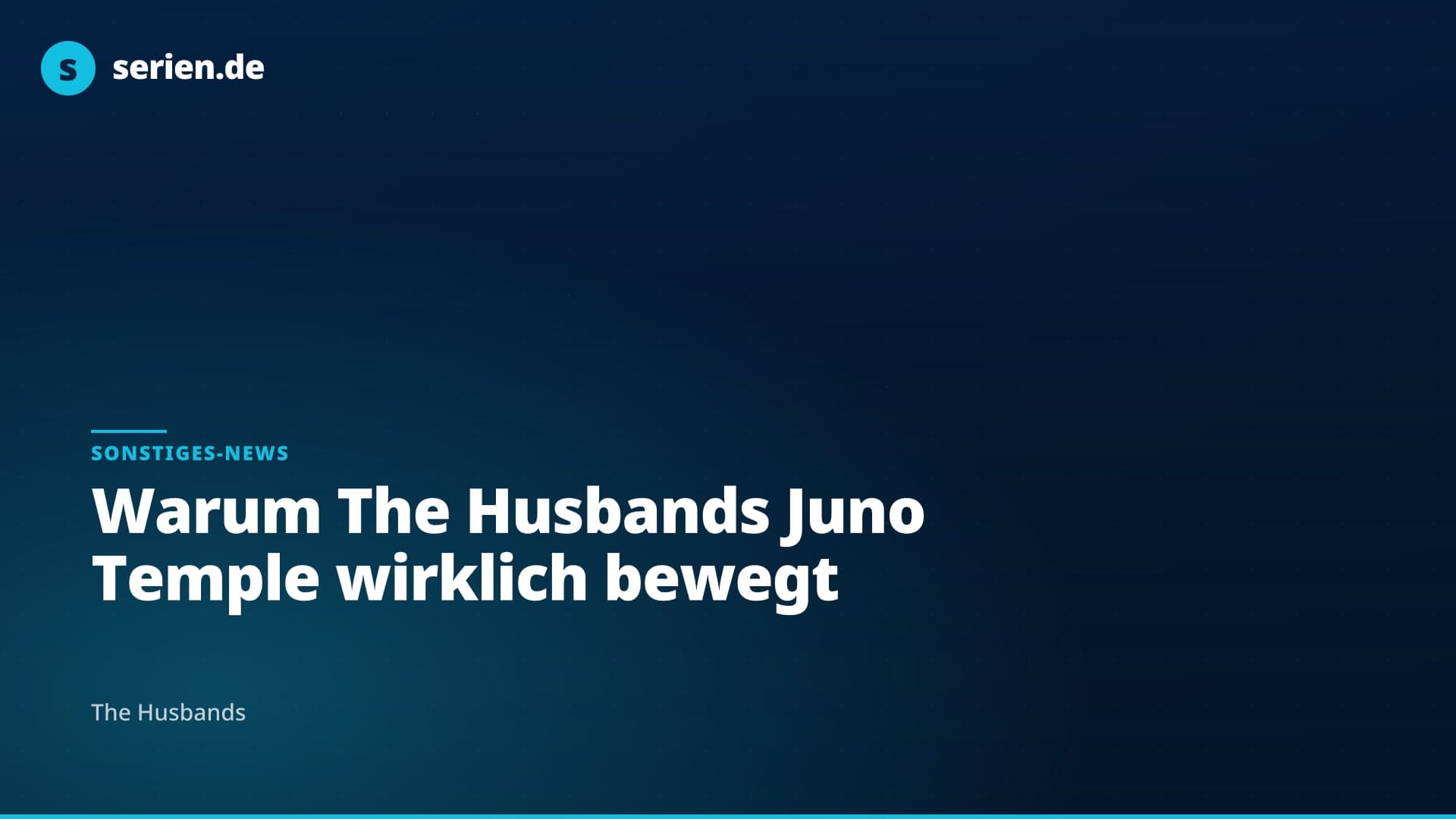Warum The Husbands Juno Temple wirklich bewegt