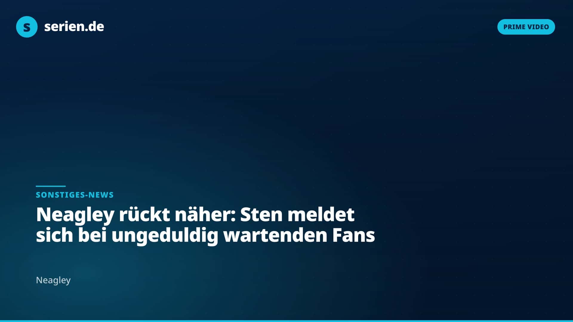 Neagley rückt näher: Sten meldet sich bei ungeduldig wartenden Fans