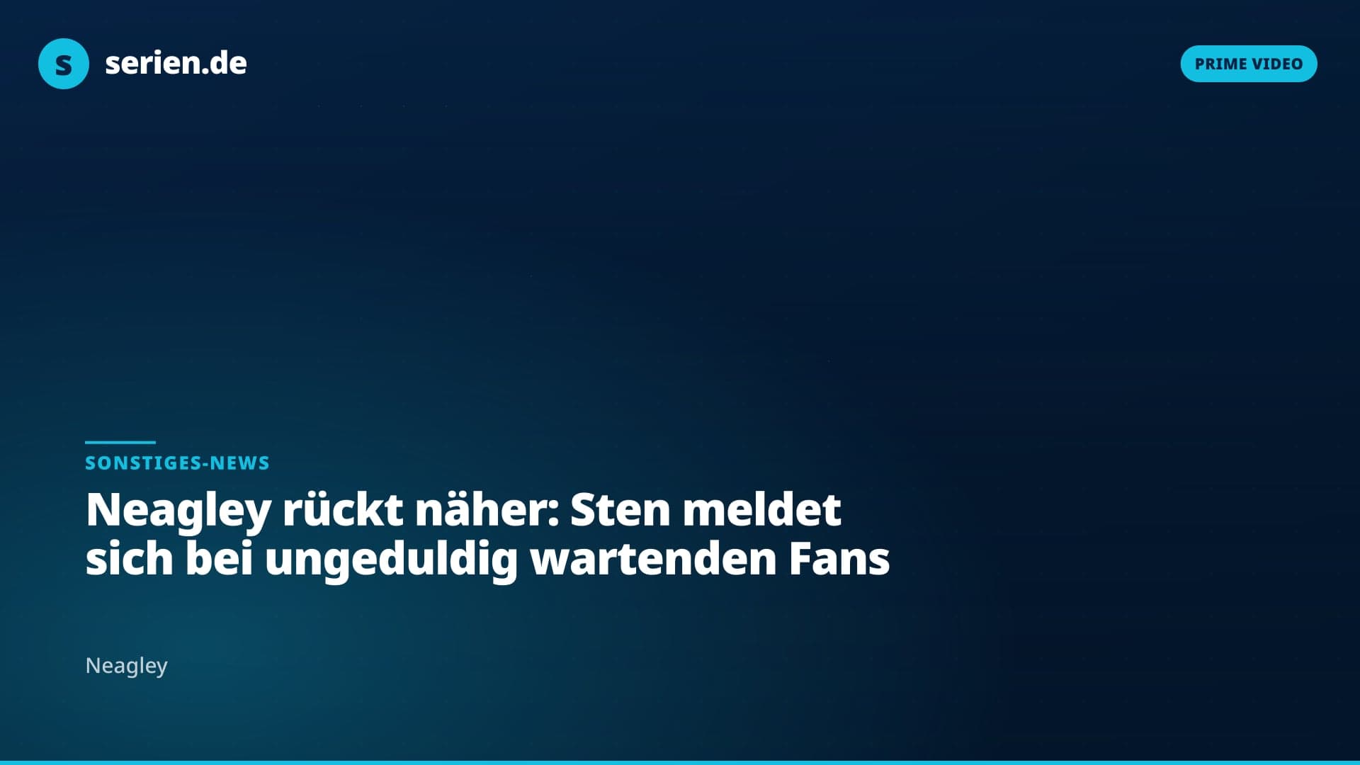 Neagley rückt näher: Sten meldet sich bei ungeduldig wartenden Fans