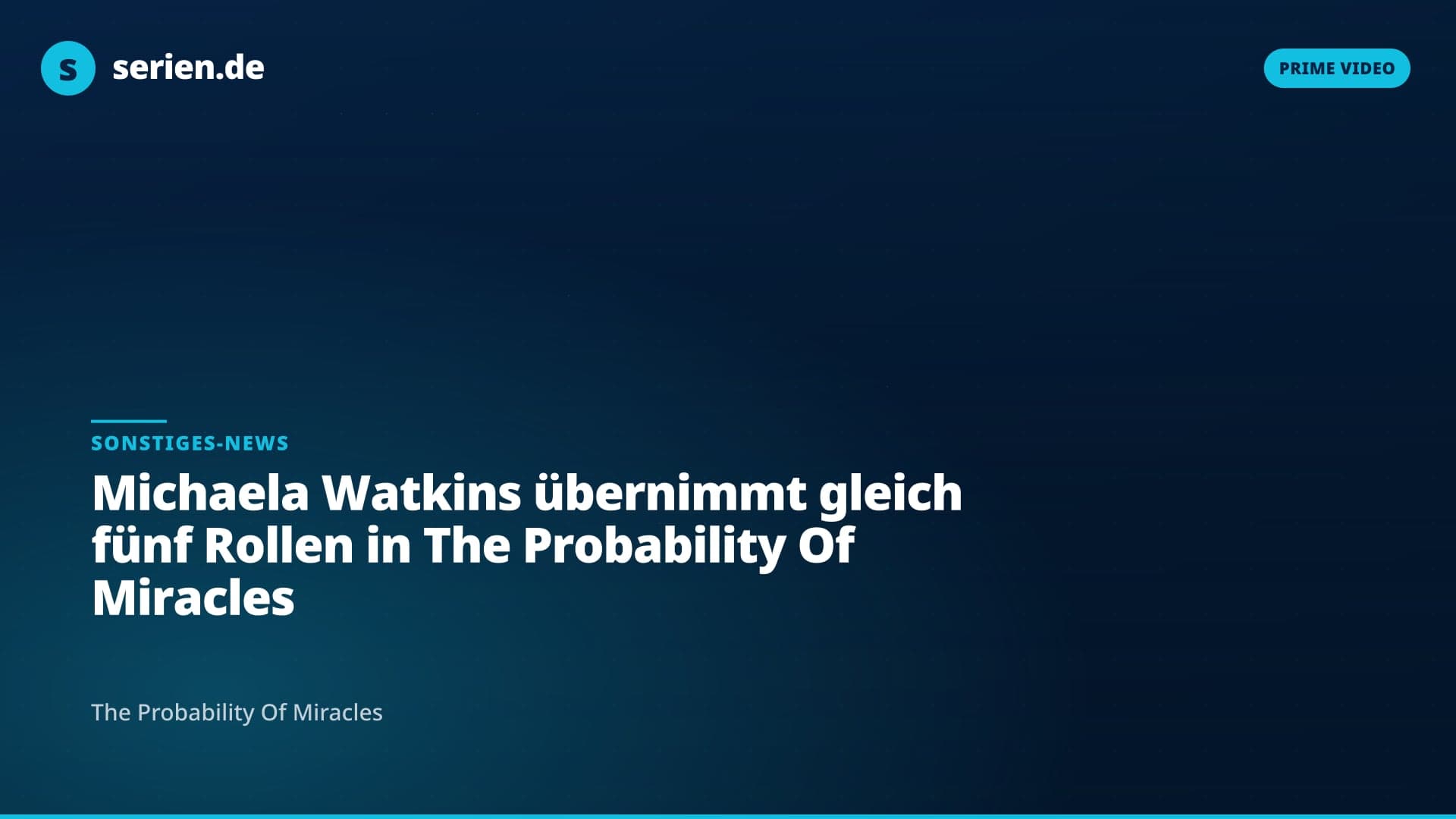 Michaela Watkins übernimmt gleich fünf Rollen in The Probability Of Miracles