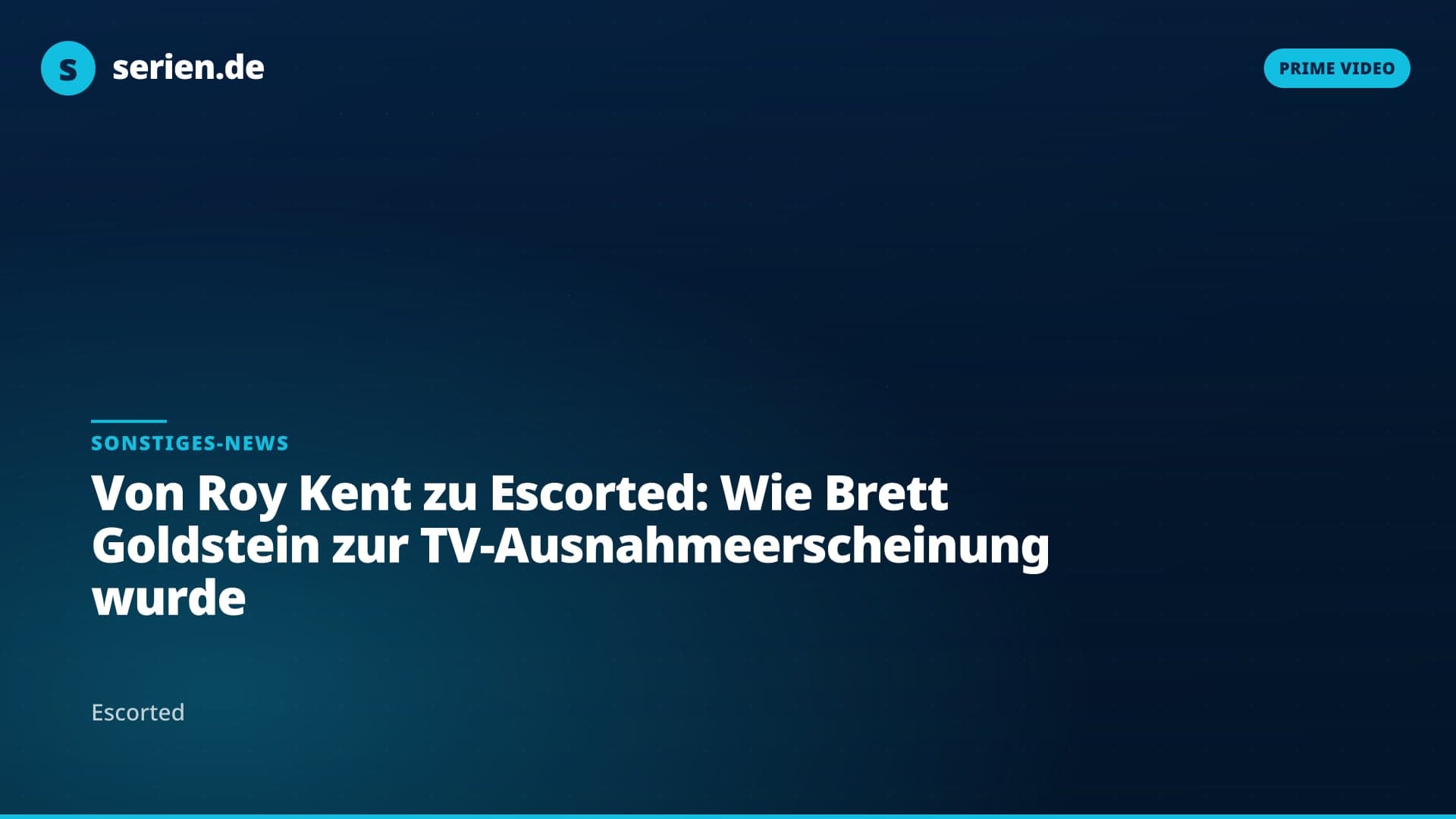 Von Roy Kent zu Escorted: Wie Brett Goldstein zur TV-Ausnahmeerscheinung wurde